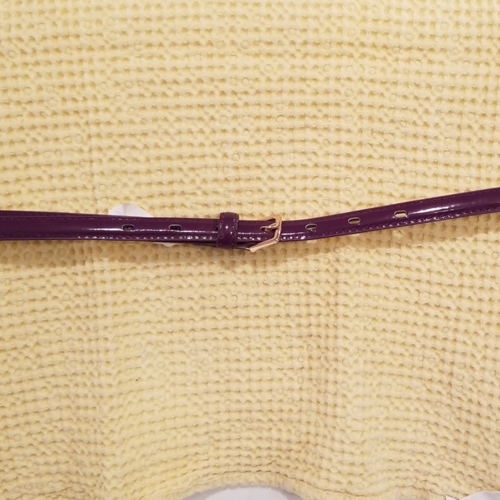 Skinny purple belt